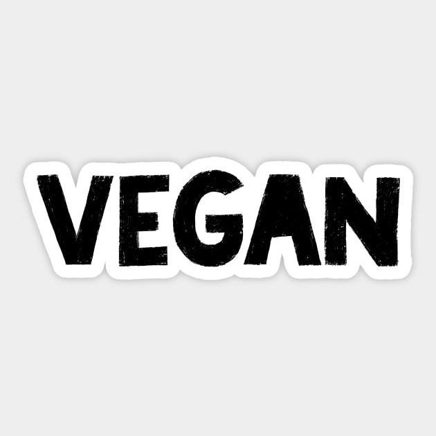 Vegan Sticker by Josephine Skapare